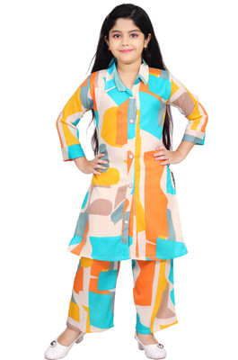 ULTINITY Girls Party(Festive) Top Pyjama(Yellow)