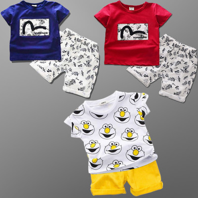 Lofn Baby Boys & Baby Girls Casual T-shirt Shorts(Multi)