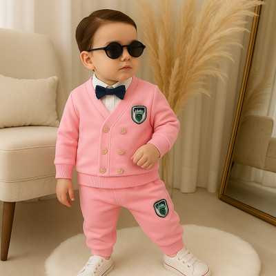 Procyon Baby Boys Casual Waistcoat Pant(pink)