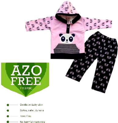 Fly Step Baby Boys & Baby Girls Casual Sweatshirt Pyjama(Pink)