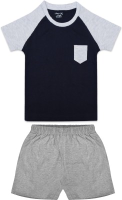 Biffy and Luffy Boys Casual T-shirt Shorts(Grey)