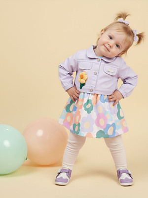 BABY'S DAY Baby Girls Casual Top Legging(Purple)