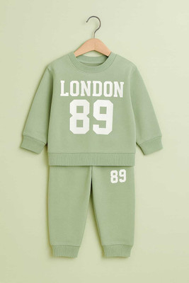 SUKARMI Baby Boys & Baby Girls Casual Track Suit Sweatshirt(PISTA GREEN)