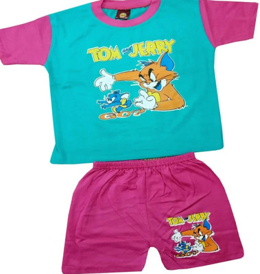 MRBB Baby Boys Batman Casual T-shirt Track Pants(GREEN)