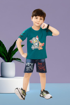 Pekham Fashion Baby Boys Casual T-shirt Pant(112quit blue)