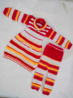 buyagain Baby Girls Casual Top Pyjama(red)