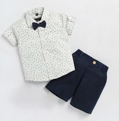 StyleDust Baby Boys & Baby Girls Casual Shirt Shorts(1002_PISTA)