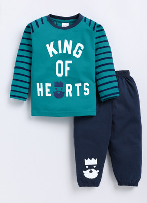 IcePie Boys Casual Dress Pyjama(Green)