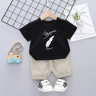 KIDDY STAR Boys Casual T-shirt Shorts(Black-31)