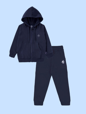 KiddoPanti Boys Casual Sweatshirt Track Pants(Navy Blue)