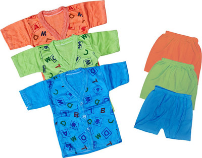 ReshmaaEnter Baby Boys & Baby Girls Casual T-shirt Shorts(D-1-4-5)