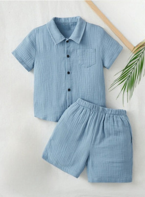 Bhagyashree Baby Boys & Baby Girls Casual Skirt Shorts(Light Blue)