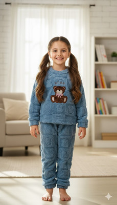 AK Fashion Girls Casual Sweater Sweater(Blue)