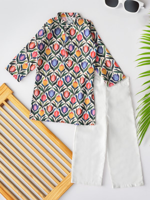 Bella Moda Boys Party(Festive) Kurta Pyjama(Multicolor)