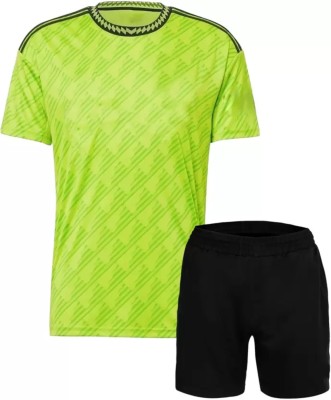 MSV Boys & Girls Casual T-shirt Shorts(Green)