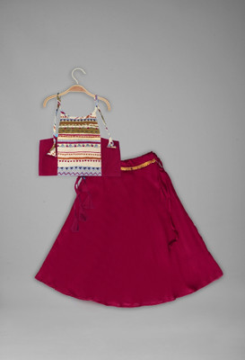 Anneca Baby Girls Disney Princess Party(Festive) Top Skirt(Maroon)