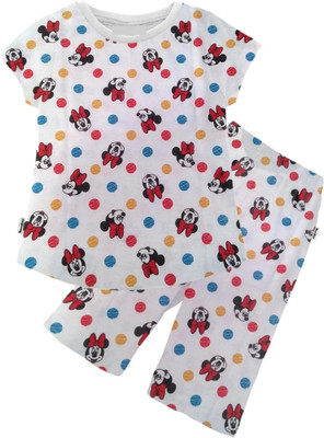 DISNEY BY MISS & CHIEF Girls Casual Top Capri(White)