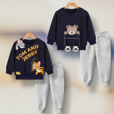 FASTCRY Baby Boys & Baby Girls Casual Sweatshirt Pant(Multicolor 4)
