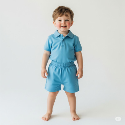 Charmi Fashion Boys Casual T-shirt Shorts(Blue)