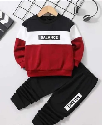 Insha Baby Boys & Baby Girls Batman Casual T-shirt Track Pants(red)