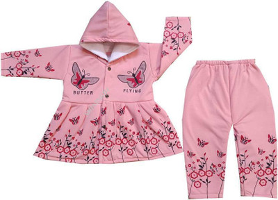 SHINING4 Baby Girls Party(Festive) Dress Pyjama(PINK)