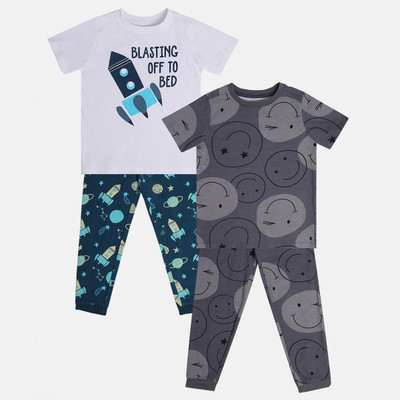 MINI KLUB Boys Casual T-shirt T-shirt, Pant(Multicolor)