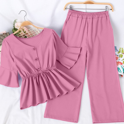 pj fashion Girls Party(Festive) Top Top(Pink)