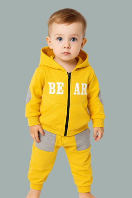Lyla Fashion Baby Boys Casual Track Suit Track Suit(Yellow)