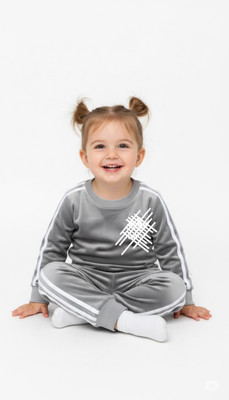 pinkwhite Baby Boys & Baby Girls Casual Sweatshirt Pullover(SILVER)