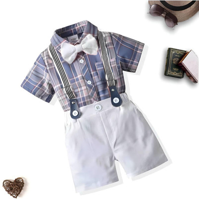 Bleckz Soeamk Baby Boys Party(Festive) Shirt Shorts(Purple)