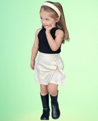 RIYANSHI Girls Party(Festive) Top Shorts(BLACK)