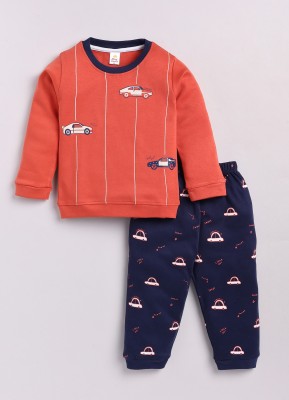 Mini Donuts Baby Boys & Baby Girls Casual Sweatshirt Pant(Rust)