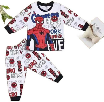EssCubes Enterprise Baby Boys & Baby Girls Casual T-shirt Pyjama(Spider Man Black)