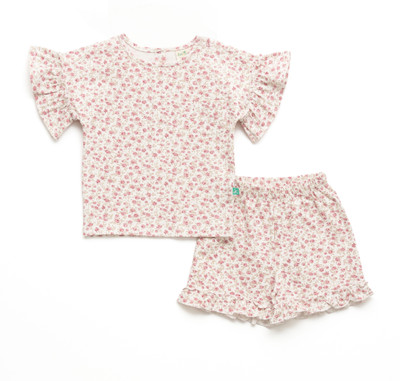 JusCubs Boys Casual T-shirt Shorts(Offwhite)