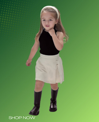 MENVVY TREND Baby Girls Party(Festive) Top Shorts(BLACK)