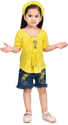 Raven Creation Girls Party(Festive) Top Shorts(Yellow D)