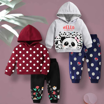 FASTCRY Baby Boys & Baby Girls Casual Sweatshirt Track Pants(Multicolor)