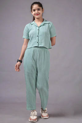 Katalyn Girls Casual Top Pant(Mint)