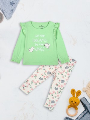 harya Baby Boys & Baby Girls Casual Top Legging(Green)