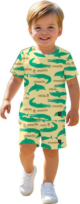 Dholakiya Empire Vibe LLP Boys & Girls Casual T-shirt Shorts(Multicolor)