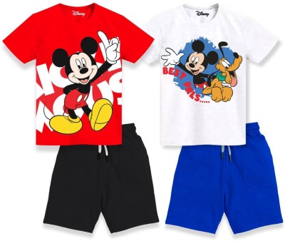 DISNEY BY MISS & CHIEF Boys Casual T-shirt Shorts(Multicolor)