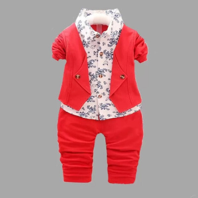 KHODIYAR FASHION Baby Boys Casual T-shirt Pant(Red & White)