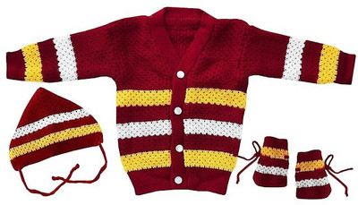 Jugoba Baby Boys & Baby Girls Casual Sweater Pant(Maroon)
