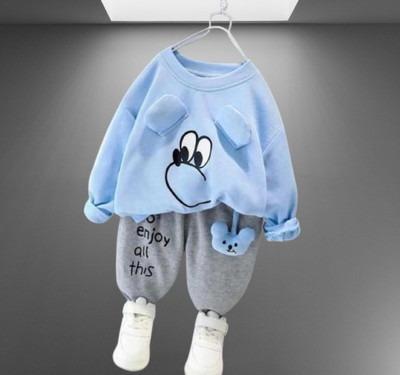 Avnienterprisea Baby Boys & Baby Girls Casual Top Pyjama(Blue)
