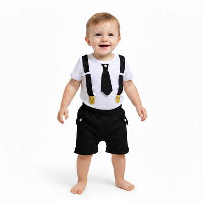 Neo Nate Baby Boys Casual T-shirt Pant(NAVY)