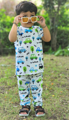 Nigella Boys Casual T-shirt Pant(MINICOOPER)