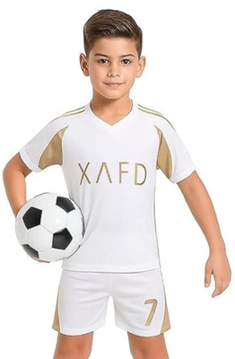 UNIQ Boys & Girls Casual T-shirt Shorts(White)