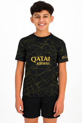 DOSTITCH Boys & Girls Casual T-shirt Shorts(Black)