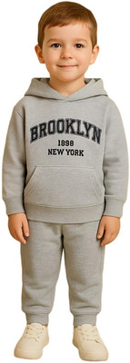 FASTCRY Boys & Girls Casual Sweatshirt Pant(Grey)