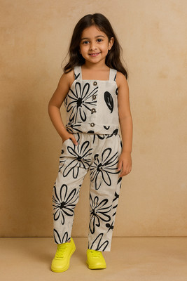Fashioncore Girls Mickey Party(Festive) Top Pant, Pyjama(White)